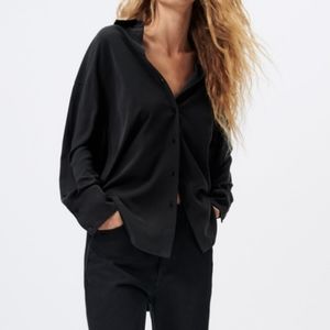 Zara soft oversize blouse